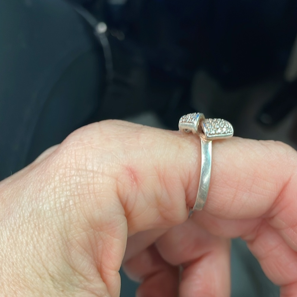 925 bow ring - Picture 3 of 5